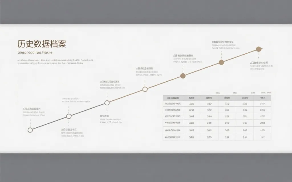 历史数据归档与时间序列示意